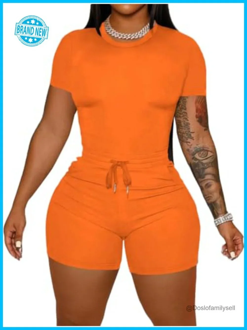 2 Piece Outfits Summer Sweatsuits Biker Short Workout Sets